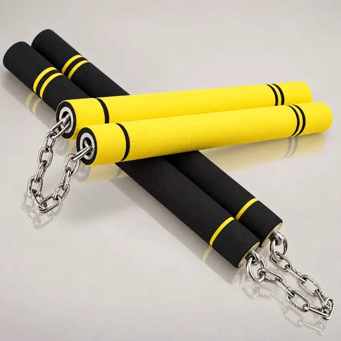 Nunchakus Sponge Practice Beginners Actual Combat Children’s Performance Bruce Lee Stainless Steel Taekwondo Martial Arts Nunchakus